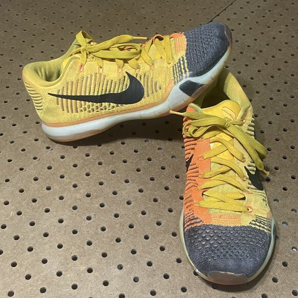 Nike Shoes Mens Sz 11 Yellow Kobe 10 Elite Rivalry Sneaker Basketball Mamba RARE main image 5